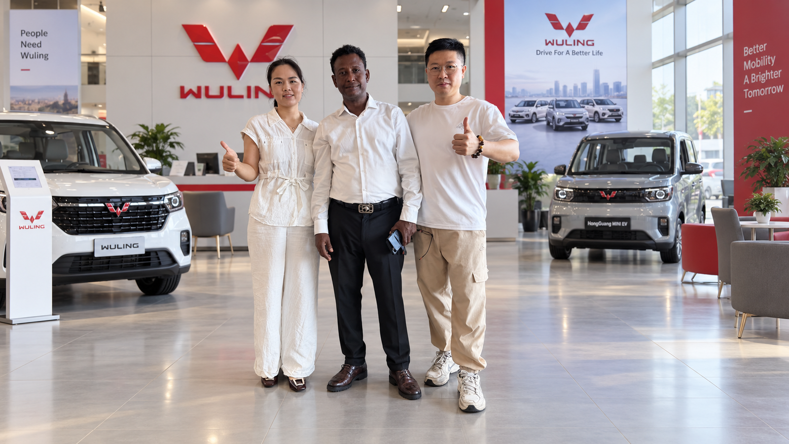 Customer visit for Wuling model and order support
